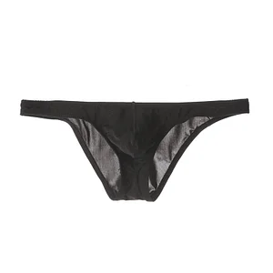 Men's Ice Silk Transparent Low-Waist Ultra-Thin Sexy Briefs