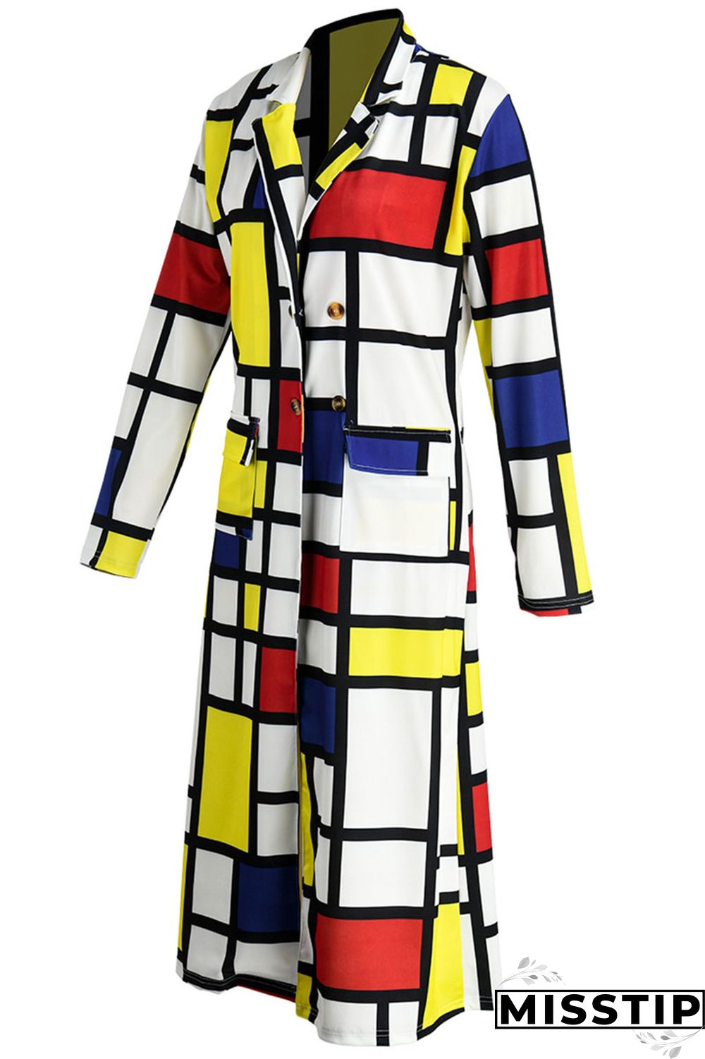 Black Purple Street Print Outerwear