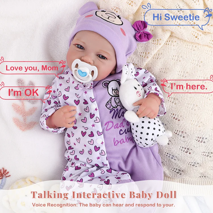 Heartbeat and Breath Reborn Dolls 20'' Realistic Baby Girl Leen