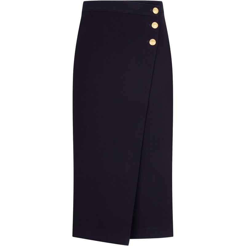 Tommy Hilfiger Casual Long Skirts Women's Navy Blue DW5