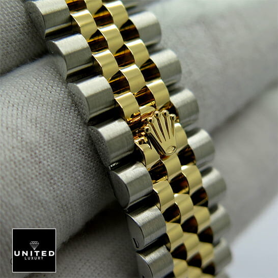 Rolex 278273 Steel Gold Jubilee Bracelet Replica bracelet on the rolex logo