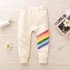 Kid Baby Girl Cotton Rainbow Print Long Comfortable Long Pants