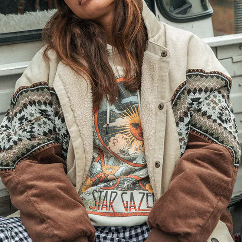 Women Vintage Winter Polar Fleece Jacket / TECHWEAR CLUB / Techwear