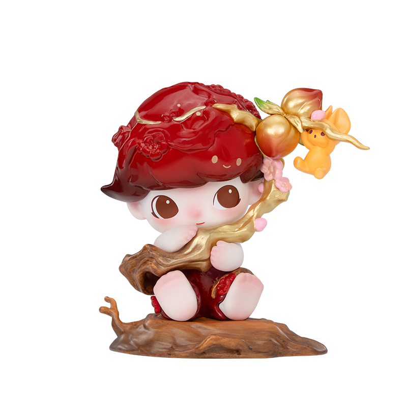 POP MART DIMOO Golden Peaches Hanging Heavy On The Branches Hang Tag Box