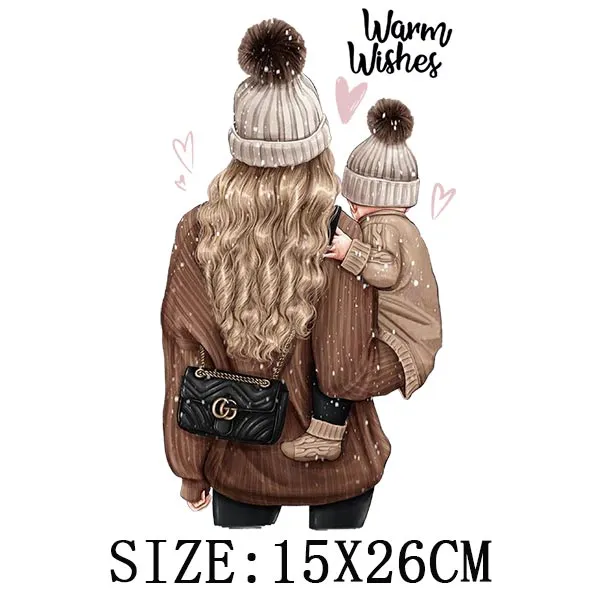 Fashion Girls Thermal Sticker On T-shirt DIY A-levels Iron On Transfer For Clothing Pretty Lady On Woman Clothes Patch Appliqued