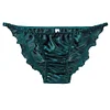 100% Mulberry Silk Panties Extra Fine Silk Ruffle Briefs