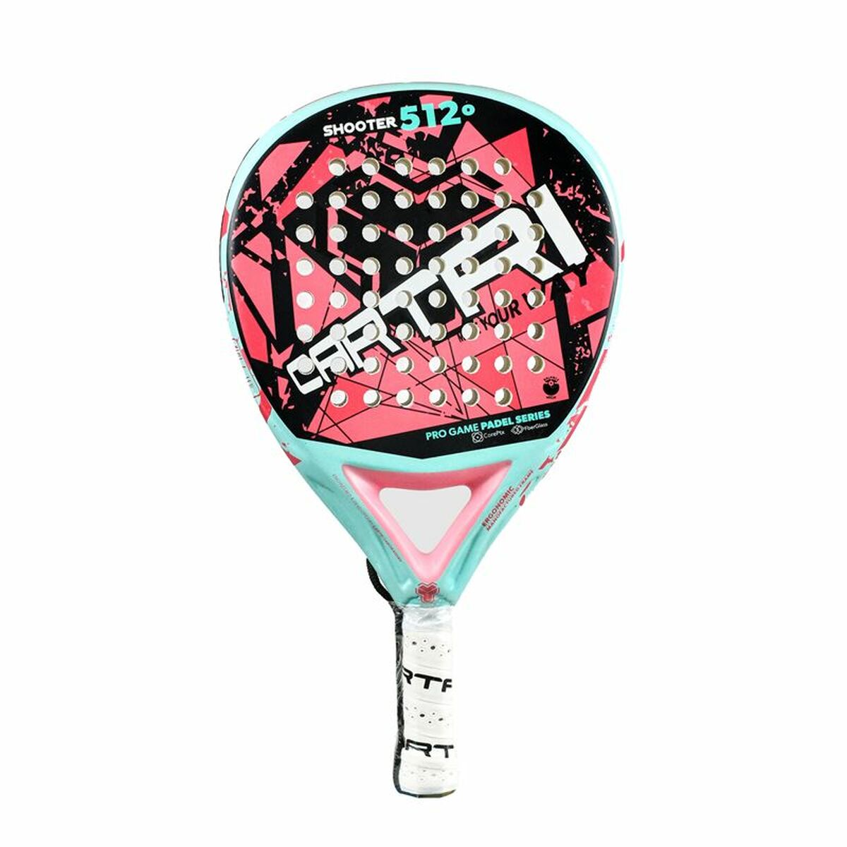 Padel Racket Cartri Shooter 512&ordm;  Multicolour Salmon
