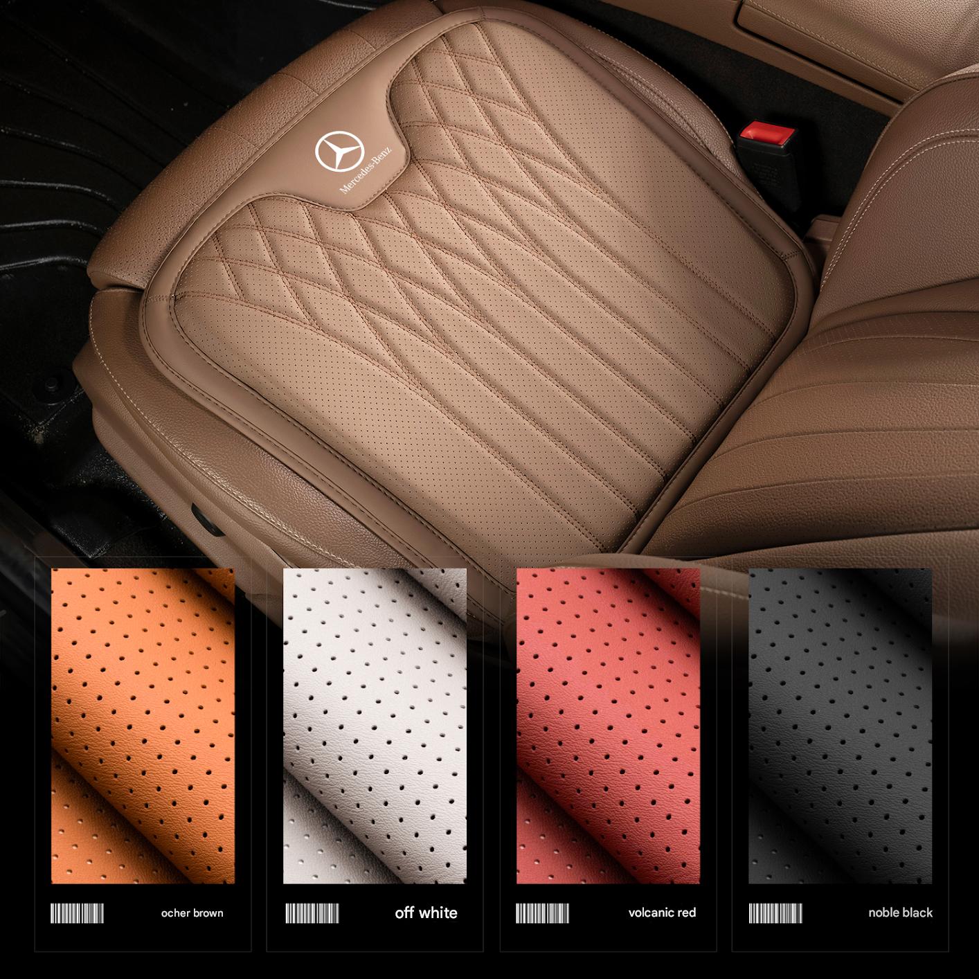 All-Season Universal Nappa leather Seat Cushions (with Logo)