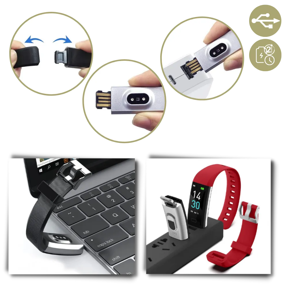 Senior Smartwatch - USB Long Lasting Charge - Ozerty