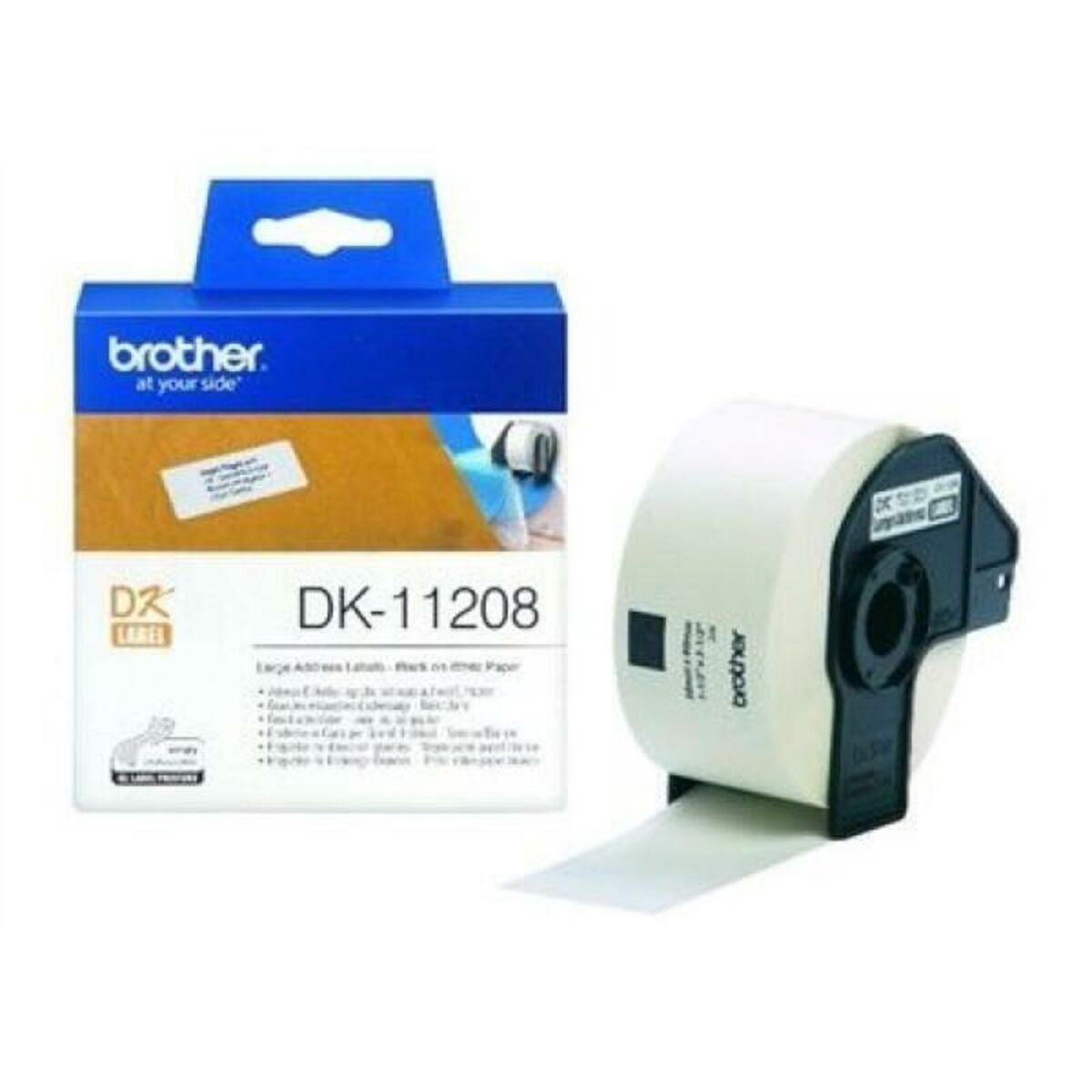 Printer Labels Brother DK11208 38 x 90 mm White