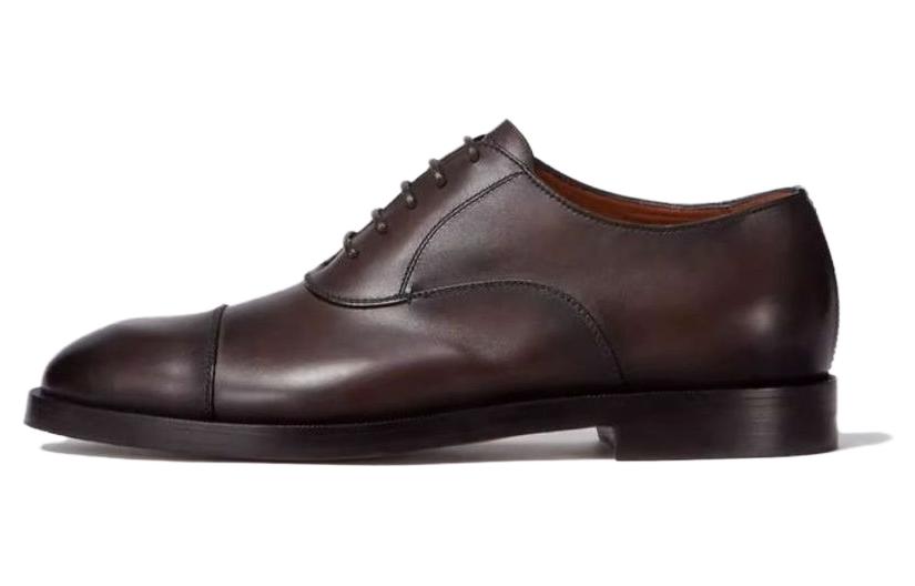 Zegna Torino Leather Oxford Shoes