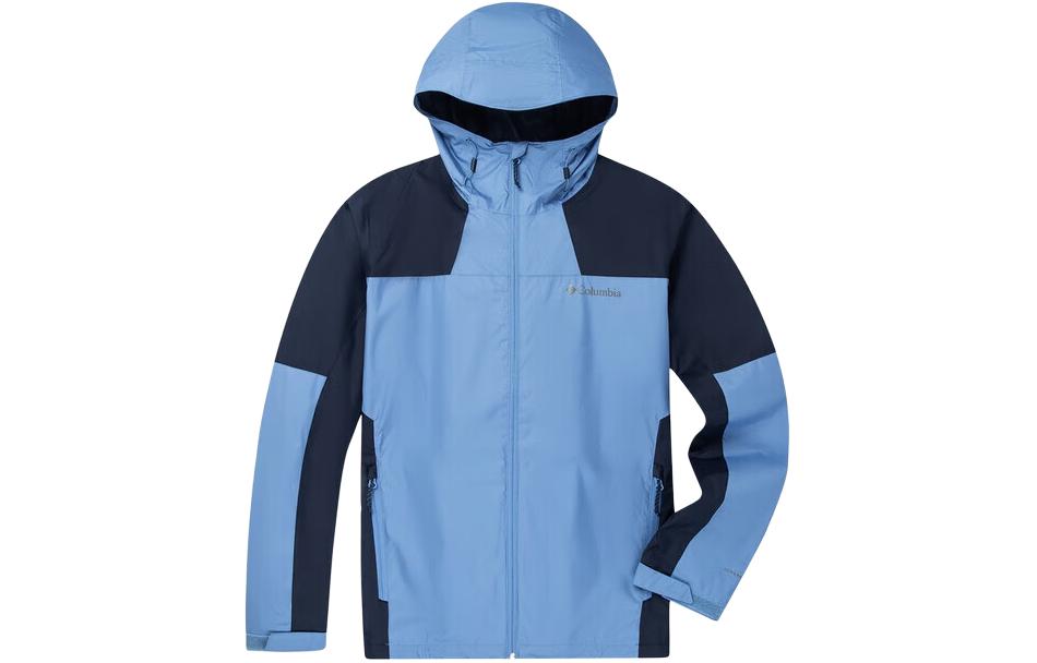 Columbia Windbreaker Jackets Men Blue