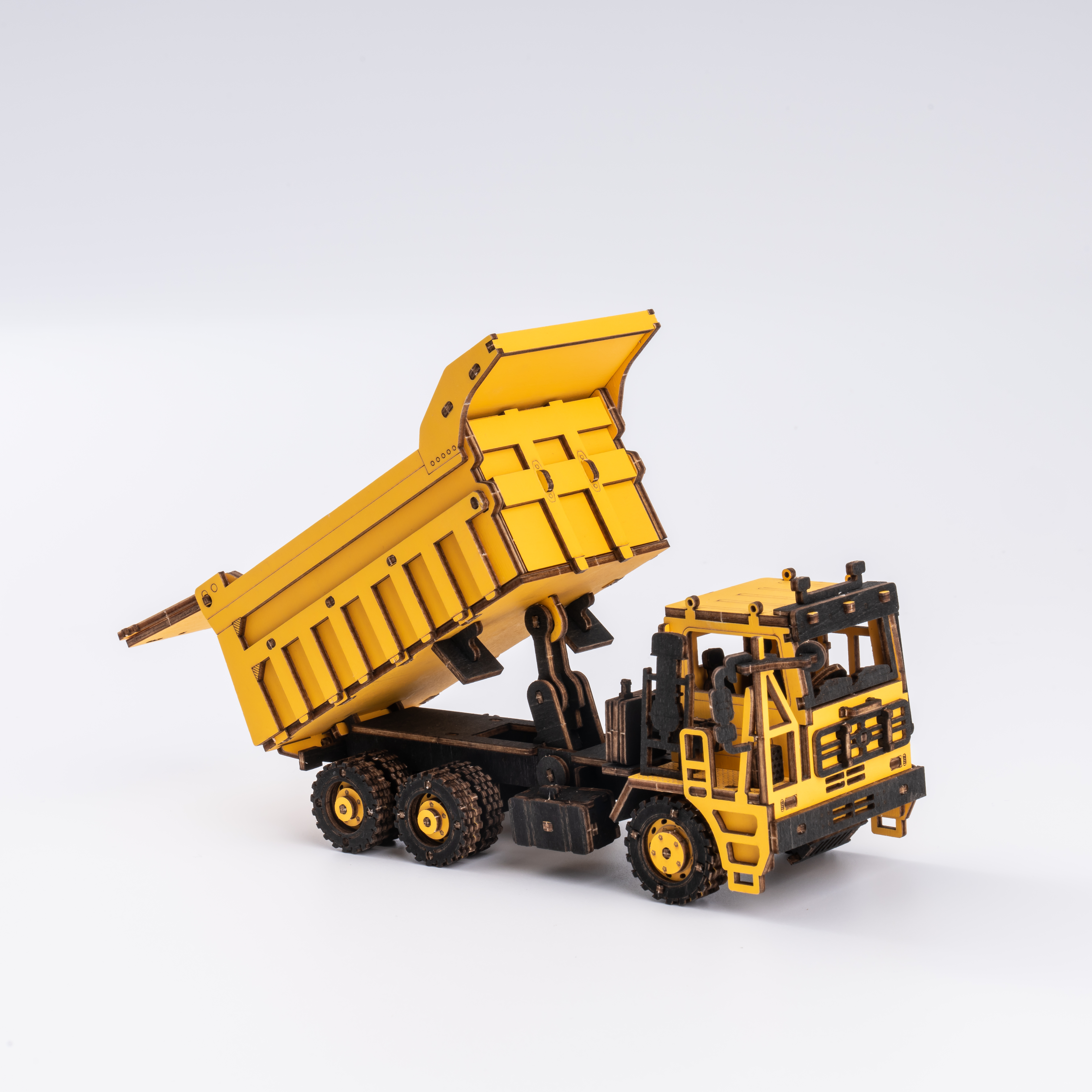 Wooden Dump Truck Engineering Vehicle 3D Wooden Puzzle TG603K 9