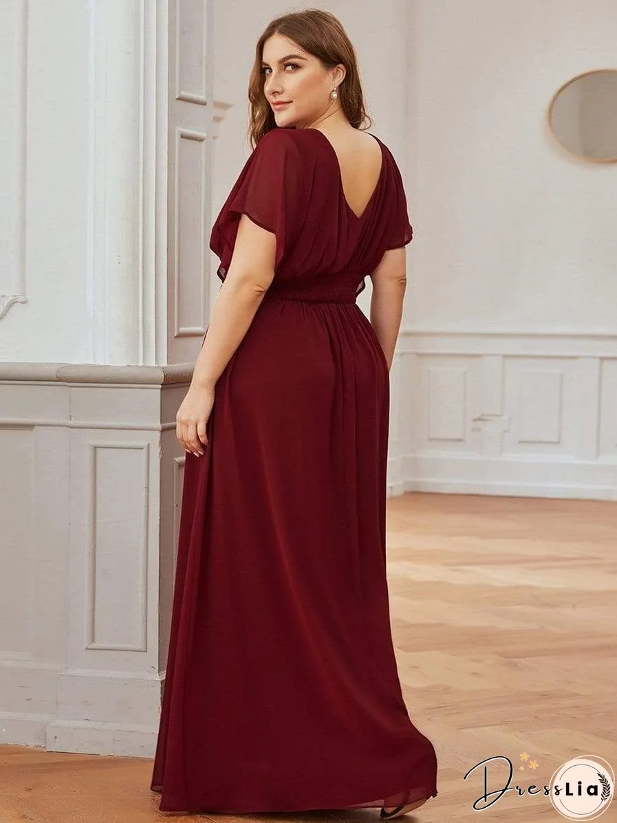 Flowy V-Neck Maxi Dress for Women