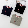 Kids Baby Boy Striped Knitting Cardigan Sweater Coat