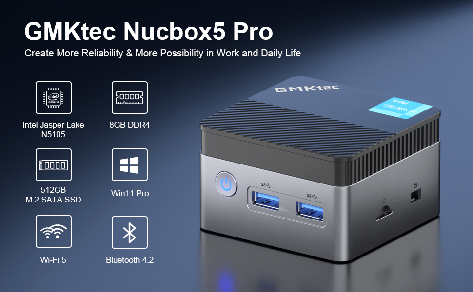 GMKTEK NucBox5 8G+128G N5105 Win11Pro-