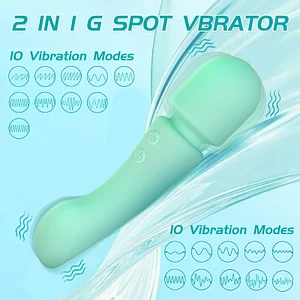 Double-ended Silicone Wand Vibrator