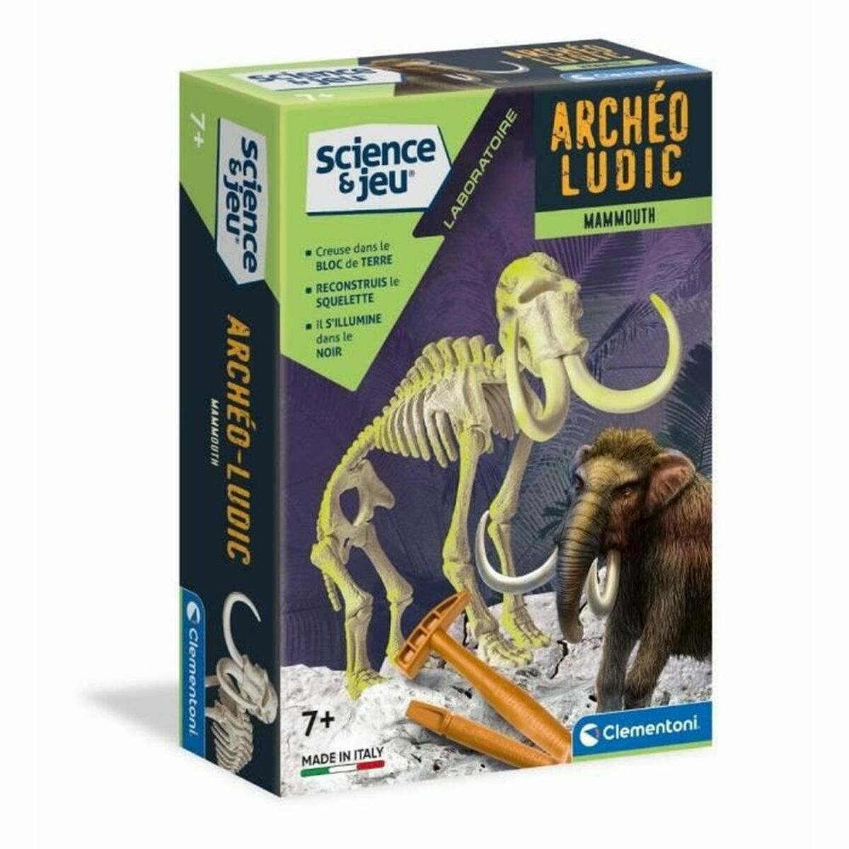 Science Game Clementoni Arch&eacute;o Ludic Mammoth Fluorescent