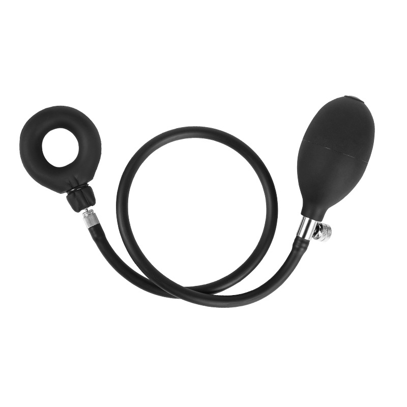 Liquid Silicone Cock Ring Inflatable Restraint Penis Sleeve Male Masturbation