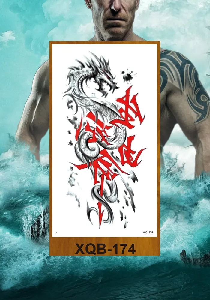 Purple Rose Jewelry Water Transfer Girl Waist Bracelet Flash Tatoos Flower Tattoo Stickers Women Body Chest Art Temporary Tattoo