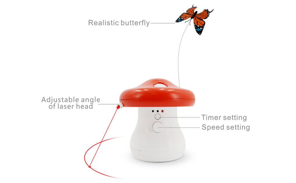 laser butterfly cat toy