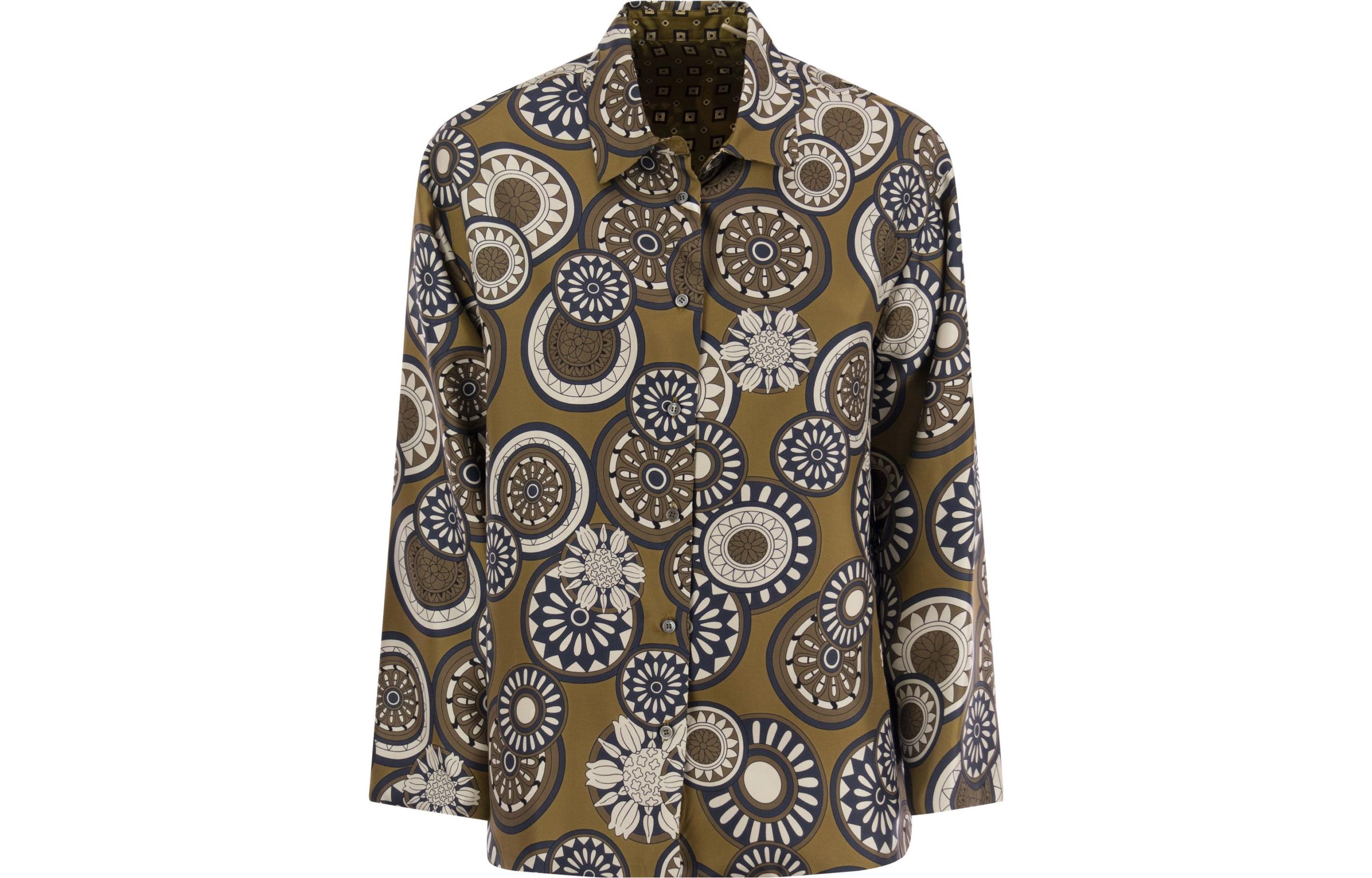 'S MAX MARA Reversible Pattern Printed Shirt