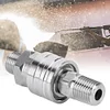 2Pcs 1/4 High Pressure Washer Quick Connector External Thread Pipe Hose Adapter