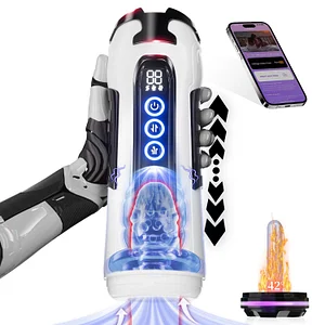 Male Masterbator Penis Stroker With 9 Sucking & Vibrating & Thrusting Modes