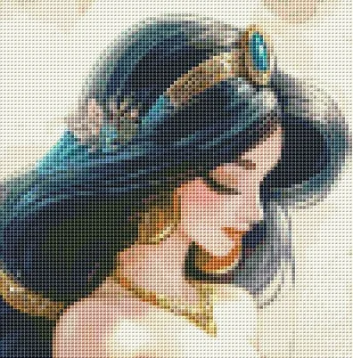 JASMINE With metal wire] [ZZ7679-Princess Jasmine]_ 59.80_ Painting