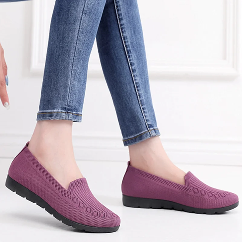 🔥Last Day 49% OFF -Women's Stylish Knit Mesh Slip-on Sneakers