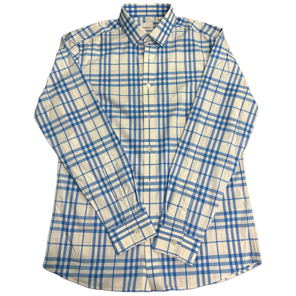 Burberry Shirts Men Blue