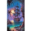 Diamond Painting -Full Round Drill Sailboat(70*40 CM)