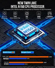 Intel Twin Lake N150 Mini PC--NucBox G2 Plus