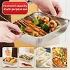 📢Buy 3 Get 2 Free & Free Shipping - Stainless Steel Square Plate（With Lid）