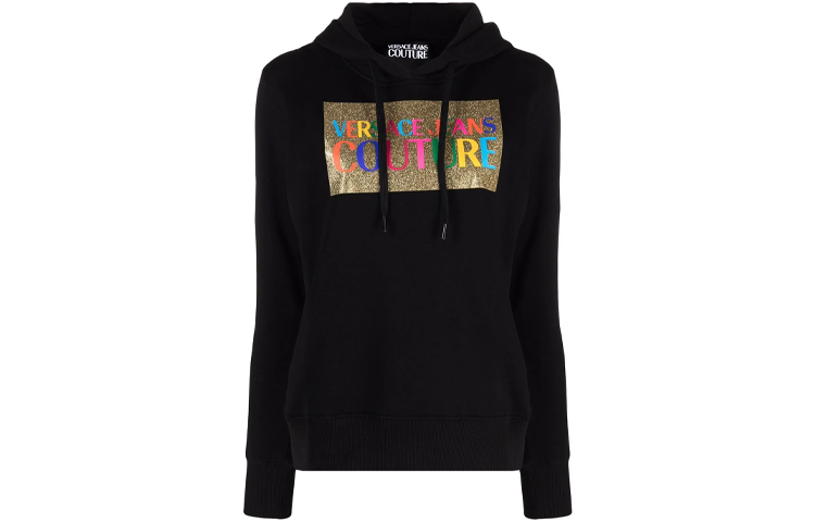 VERSACE JEANS COUTURE FW21 Hooded Sweatshirt Women's Black