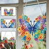Diamond Painting Butterfly Acrylic Hanging Pendant for Wall Home Decor