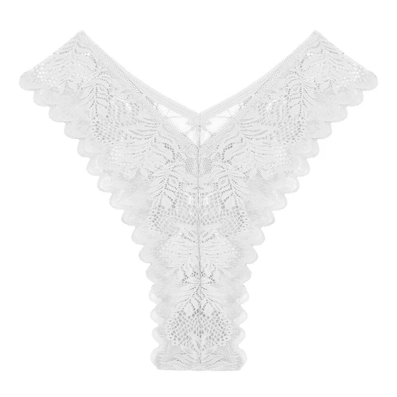 Billionm Lace Panties Perspective Women's Underwear Mesh Panties Sexy Lingerie V Waist Female Briefs Girls Intimate Underpants