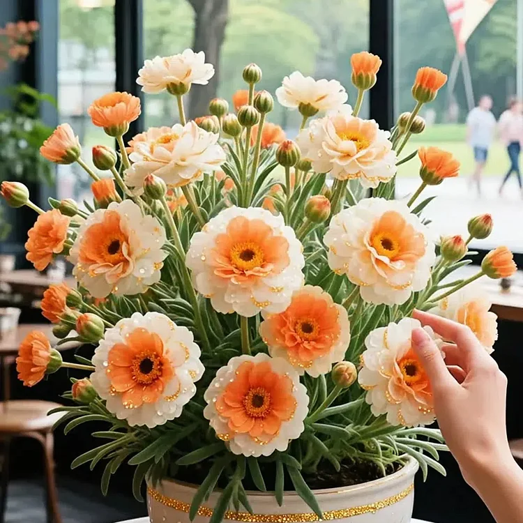 Golden Lace Portulaca🌸✨ Brilliant Double Blooms for Effortless Summer Color