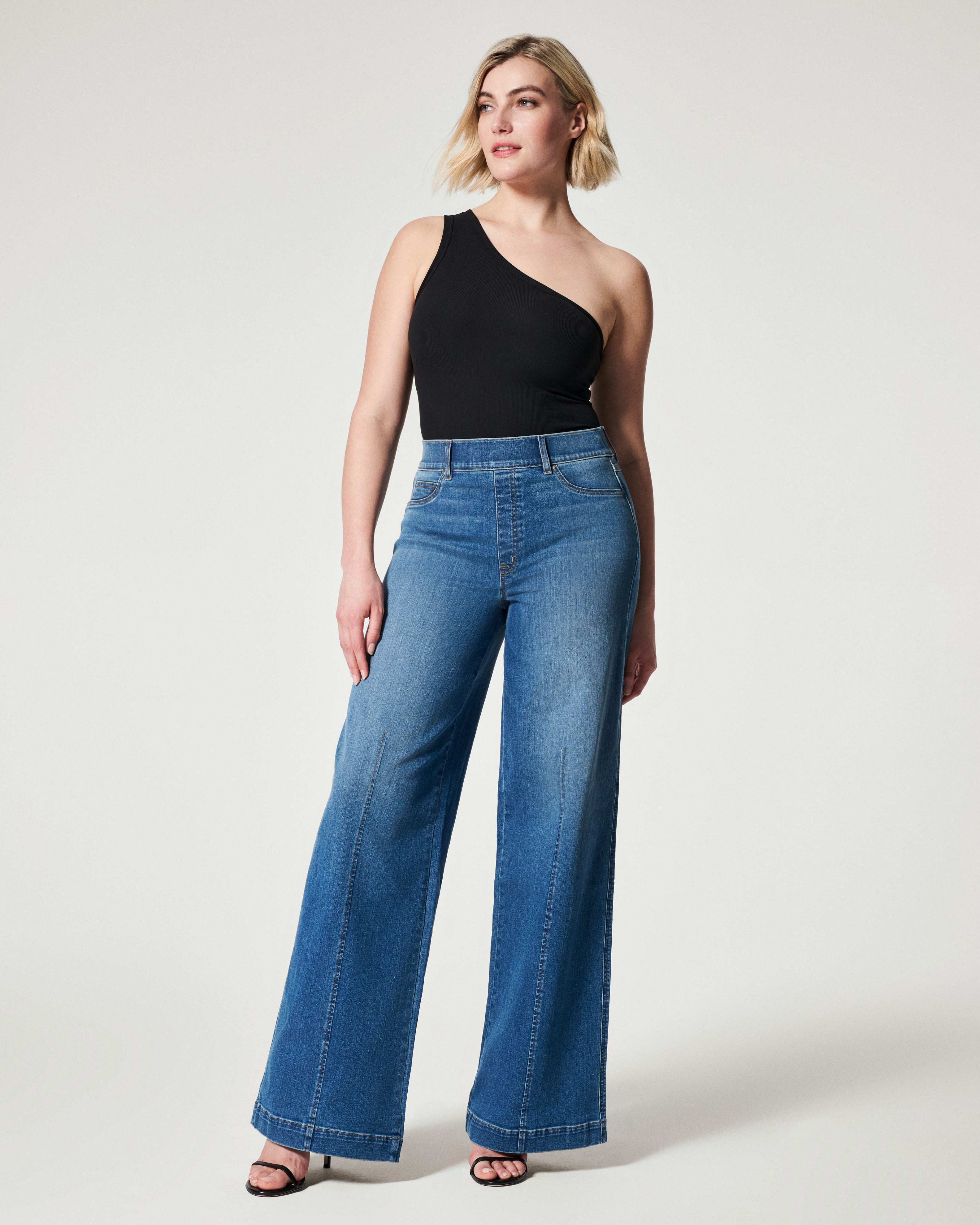 Seamed Front Wide Leg Jeans (BUY 1 PCS FREE SHIP)
