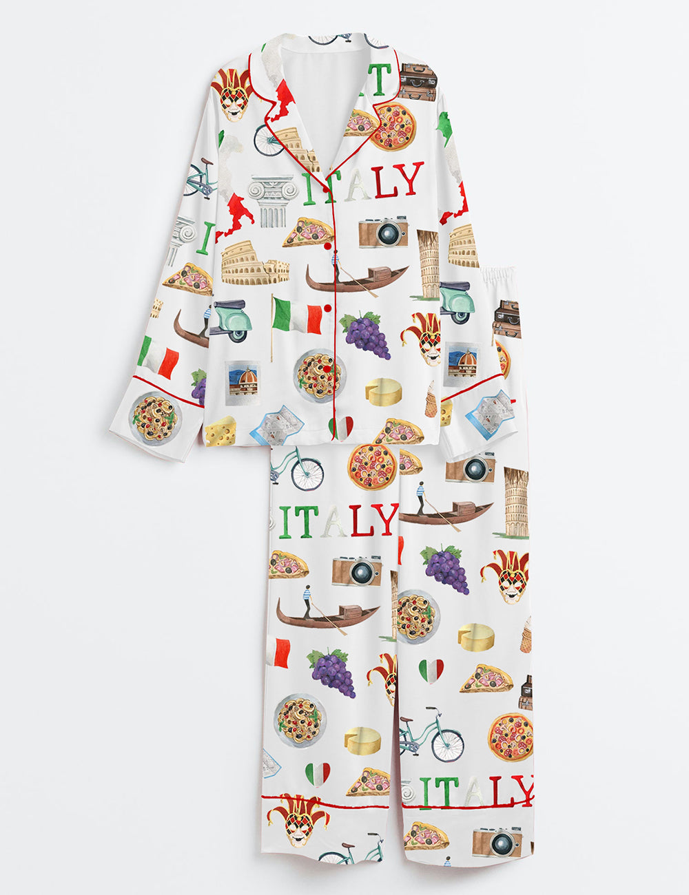 Women's Italy Roma Travel Pajama Set