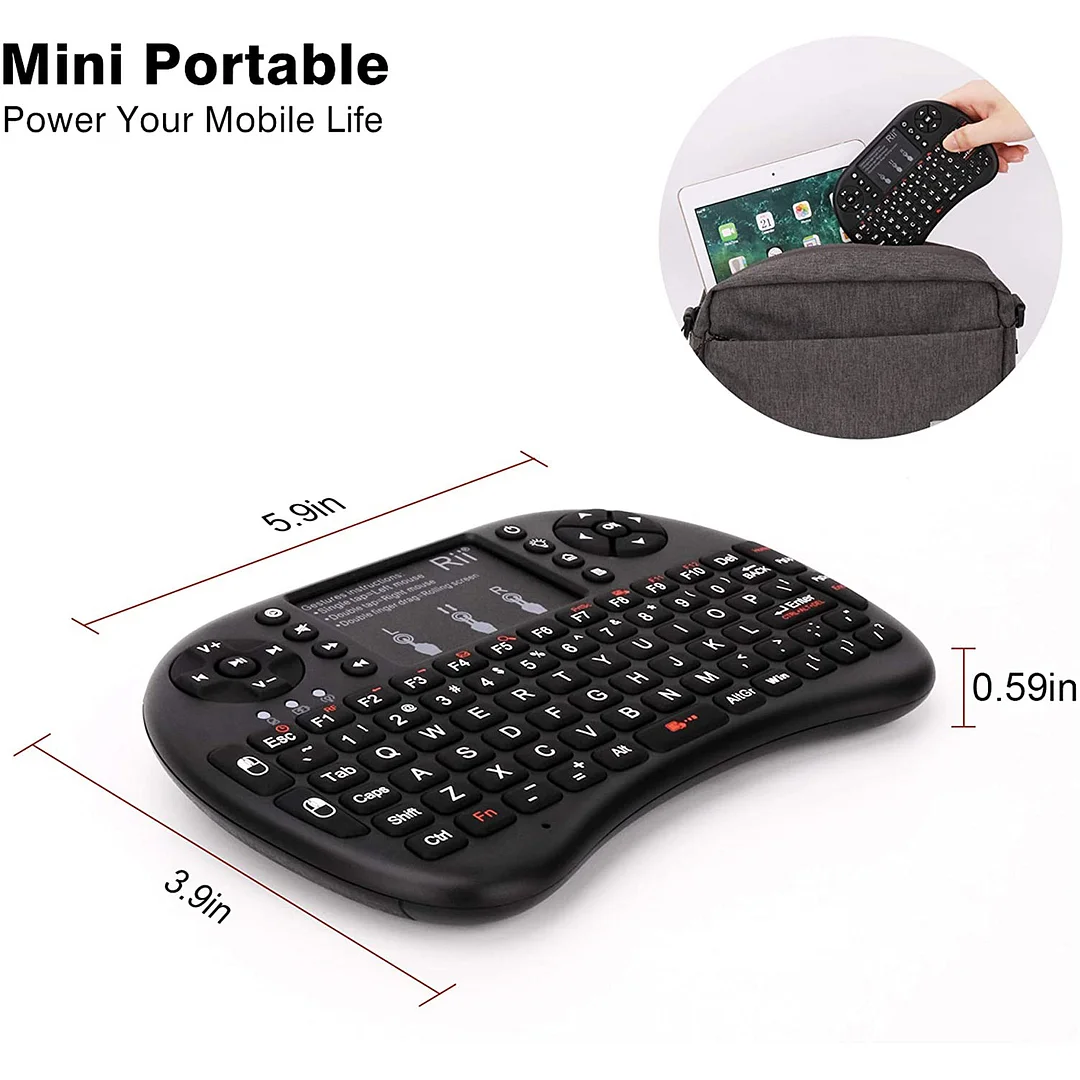 Rii i8+ Mini Wireless Touch Keyboard