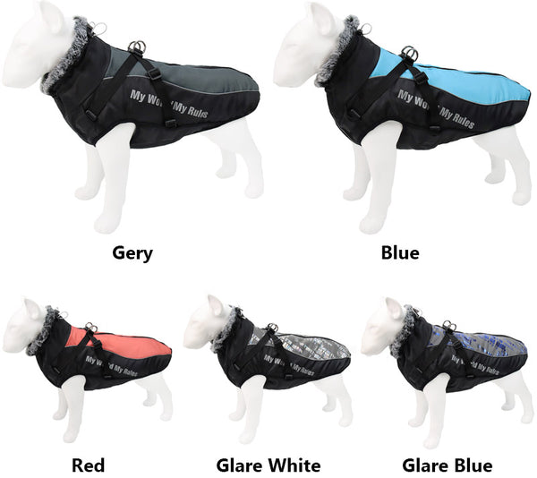 waterproof dog coat jacket display show