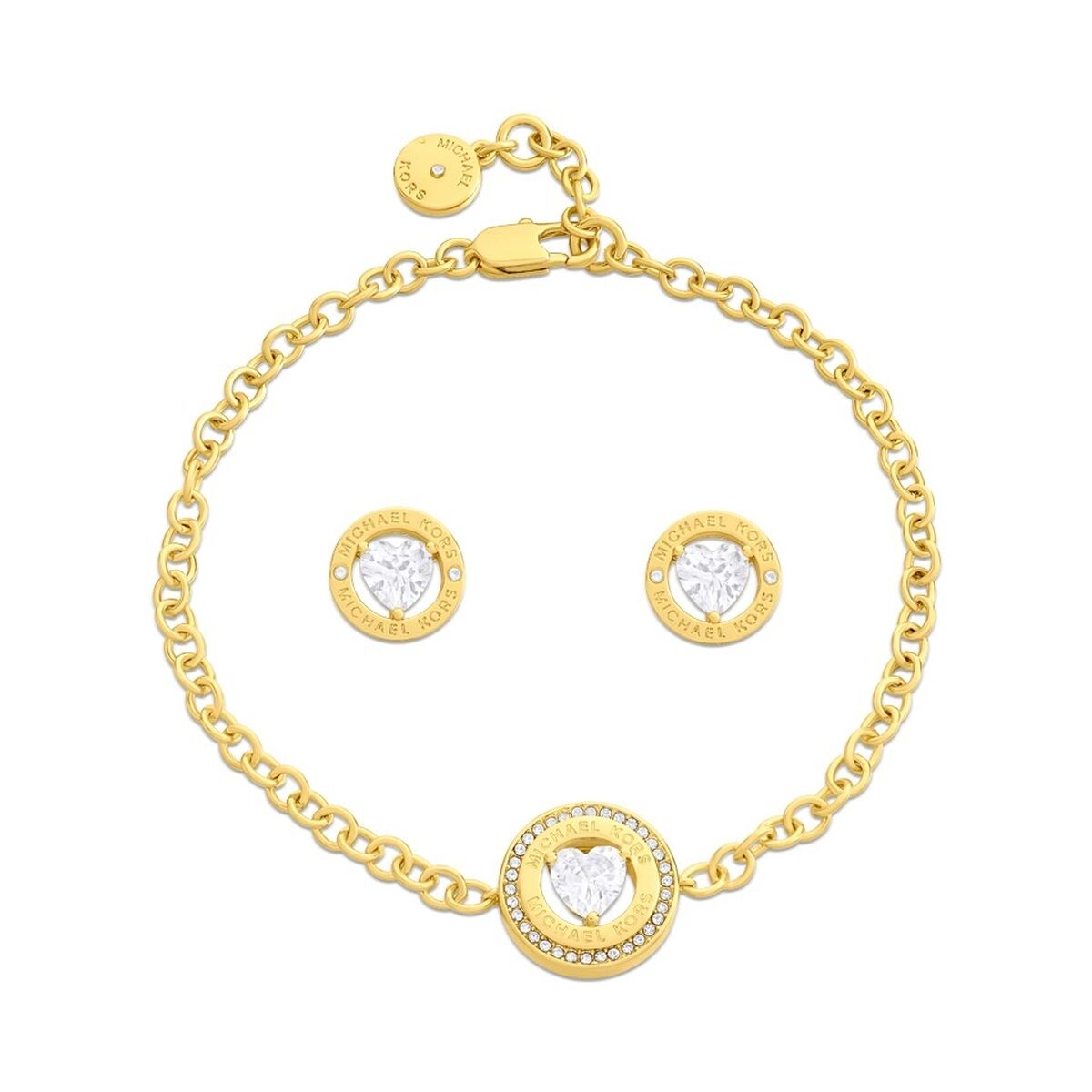 Bracelet and Earrings Set Michael Kors Fashion Golden