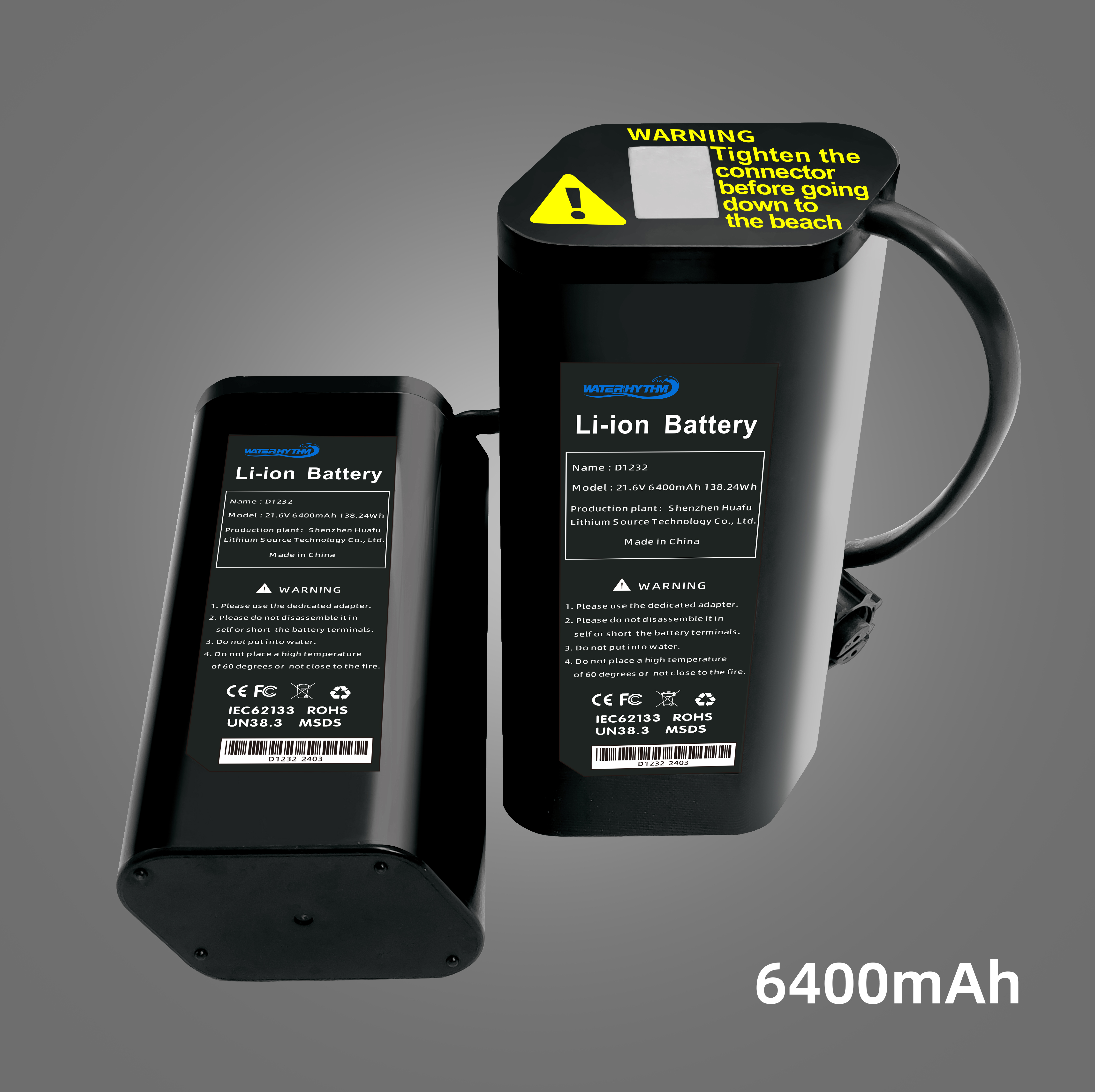 Underwater scooter model:F2 6400mAh universal battery  suit