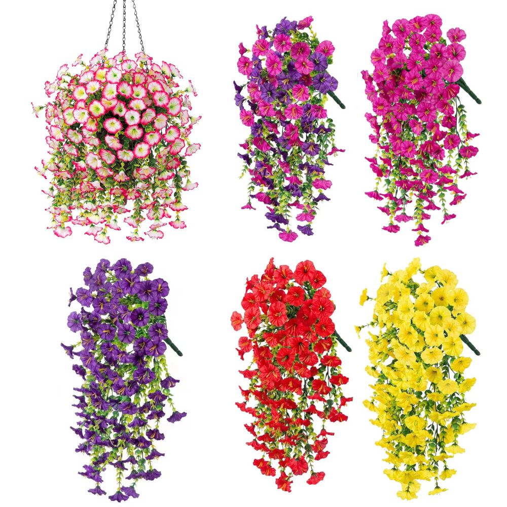 outdoor hanging flowers