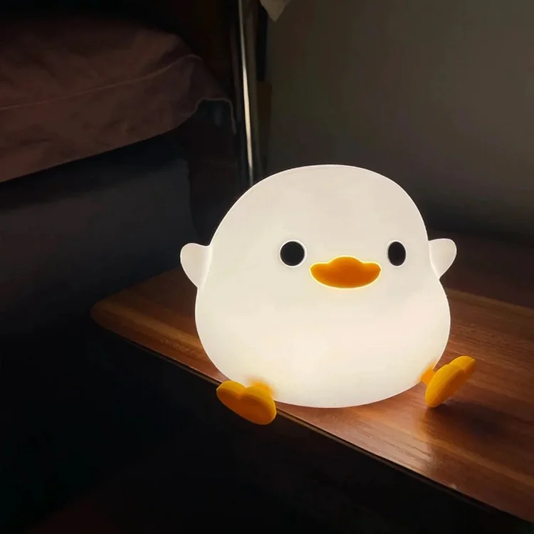 Pea Eye Duck Silicone LED Night Lamp-Baby Gifts For Girls