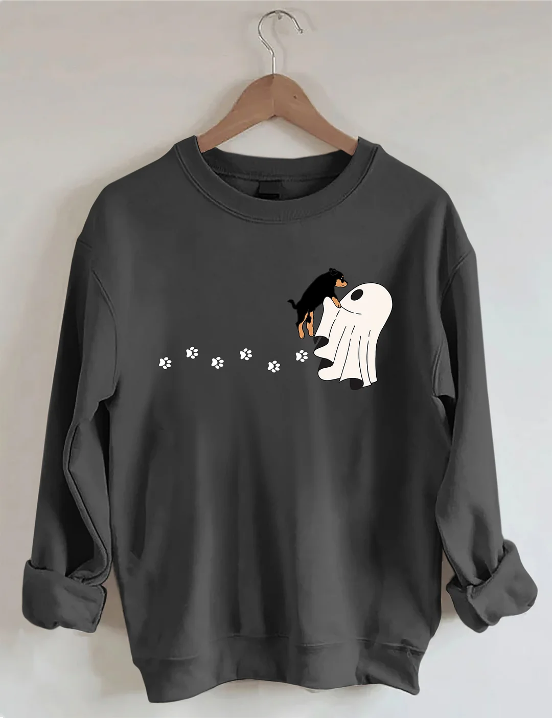 Сute Ghost Dog Halloween Sweatshirt