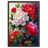 Bead Embroidery - Partial Printed 9CT Peony Cross Stitch Kit(71x50 CM)