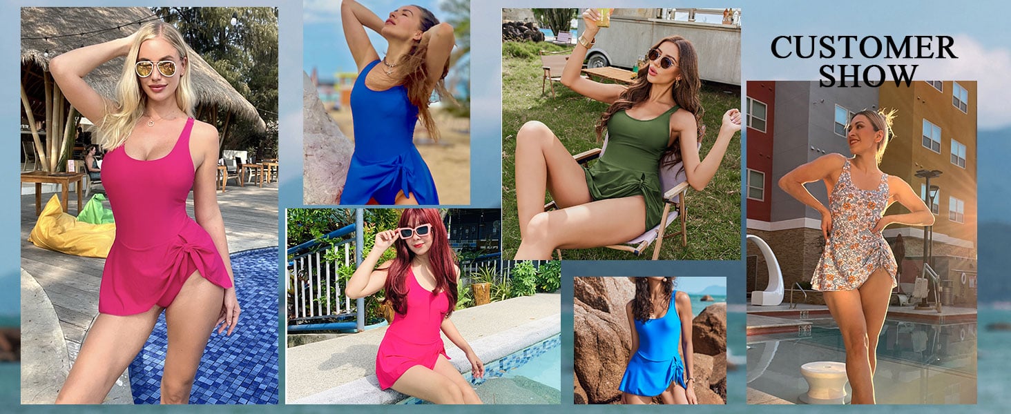✨2025 SALE 49% OFF - Women's Tummy Control One Piece Swimsuit With Skirt