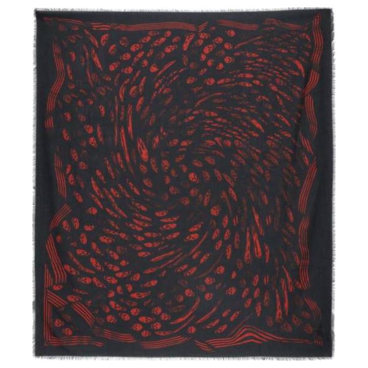 Alexander McQueen Modal Silk Scarves Men's Black